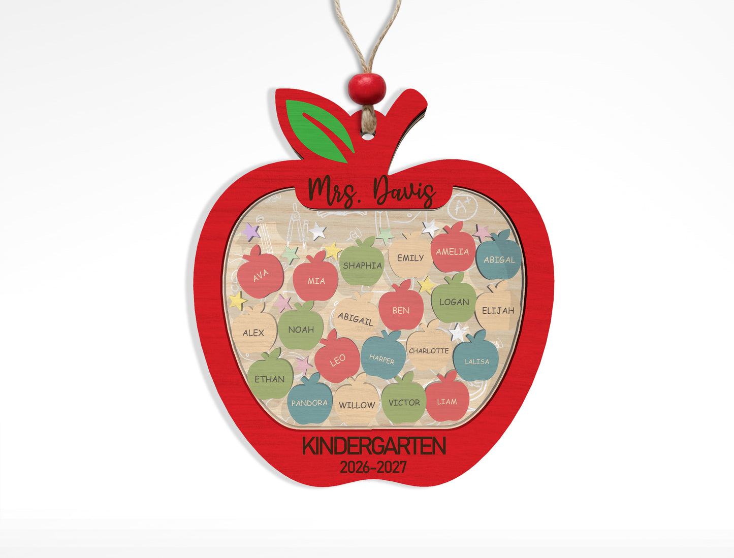 Personalized Teacher Shaker Sign SVG Bundle Laser Cut File for Glowforge and xTool