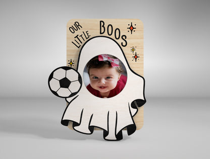 Halloween Ghost Fridge Magnet Photo Frame SVG Bundle for Glowforge xTool LightBurn