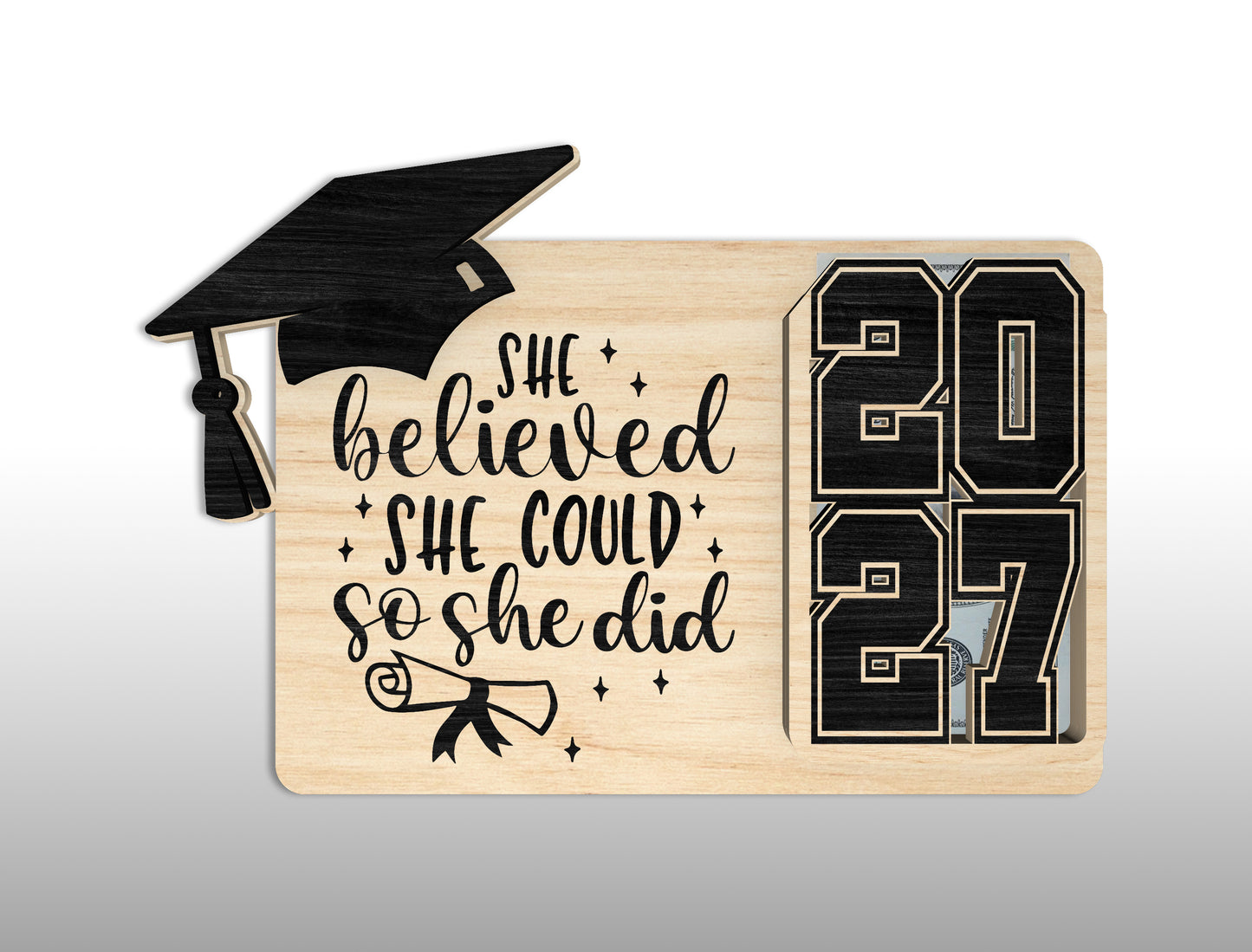 Graduation Money Holder SVG Bundle for xTool and LightBurn