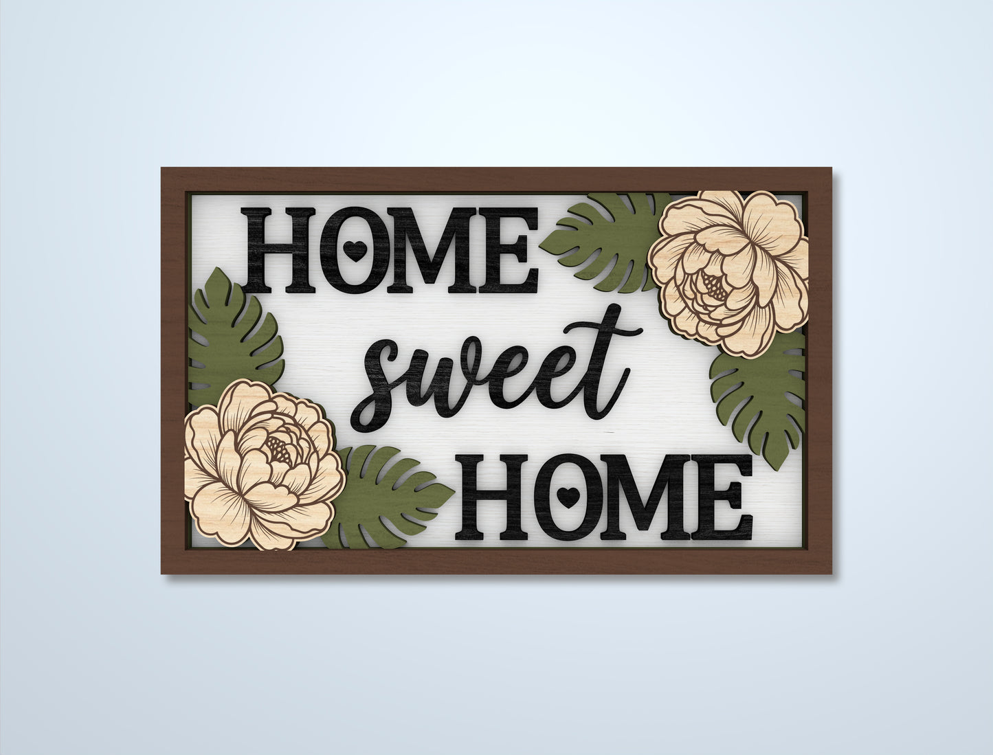 Home Sign SVG Bundle Laser Cut File for LightBurn and Glowforge