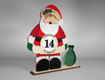Standing Countdown Santa SVG 4