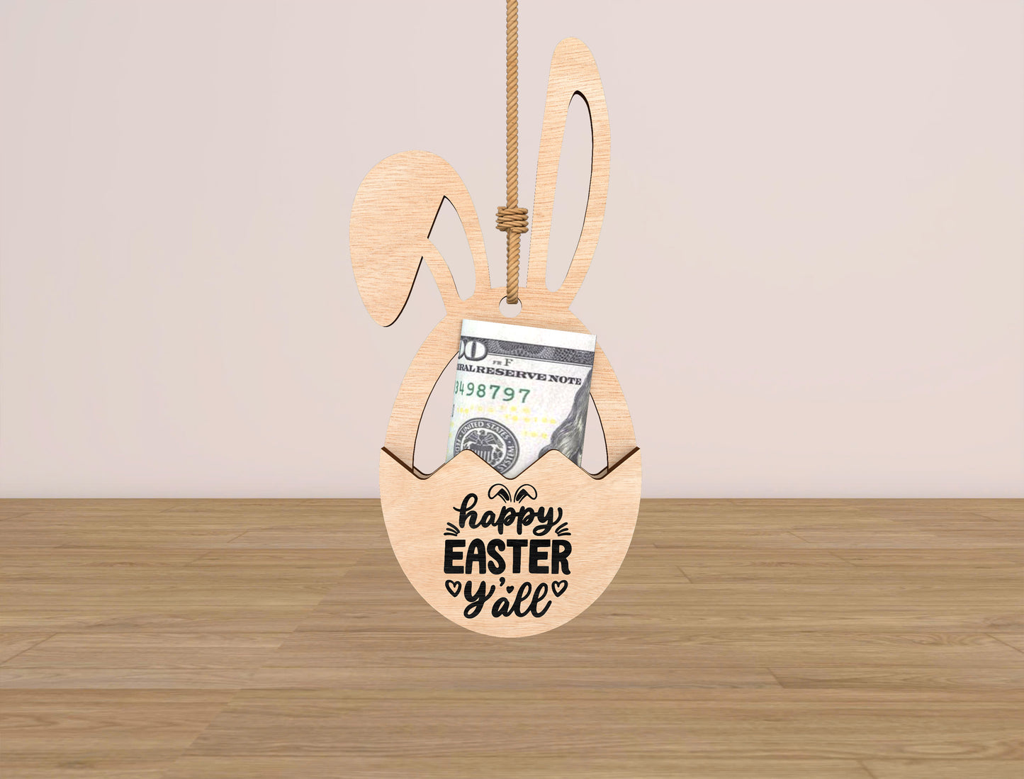 Easter Bunny Money Holder Ornament SVG Bundle for Glowforge and xTool