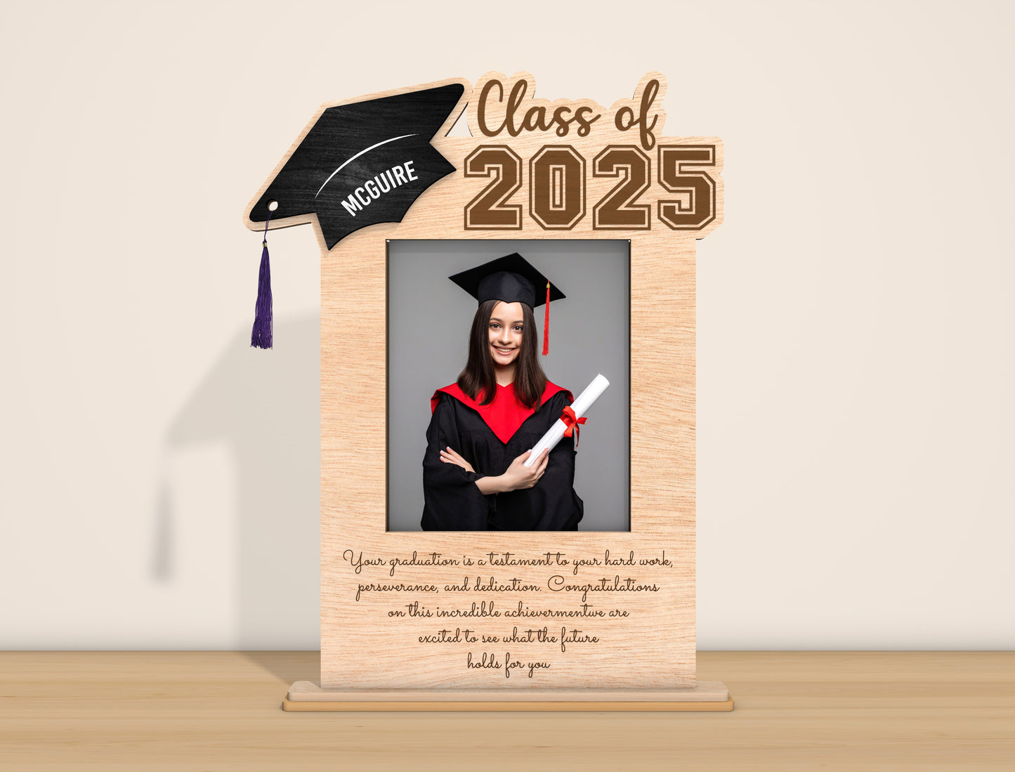 Graduation Photo Frame SVG Laser Cut File for Glowforge and LightBurn