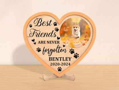 Heart Pet Memorial SVG Bundle Photo Frame for Glowforge and xTool
