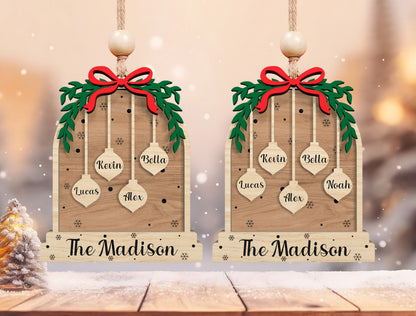 Personalized Family Name Ornament Charms SVG 3