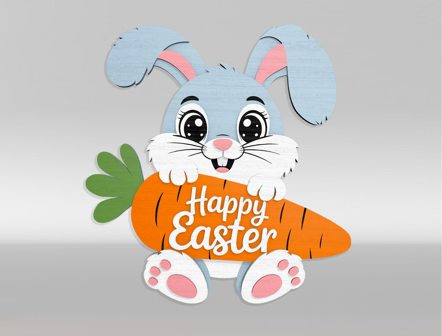 Happy Easter Bunny and Friends Bundle SVG 6 Designs for LightBurn and xTool
