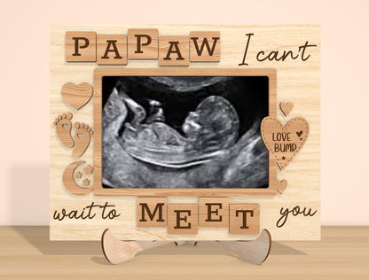 Pregnancy Ultrasound Photo Frame SVG Bundle Laser Cut File | 6 Daddy Title Designs | Baby Announcement Decor | Glowforge, xTool, LightBurn, etc.