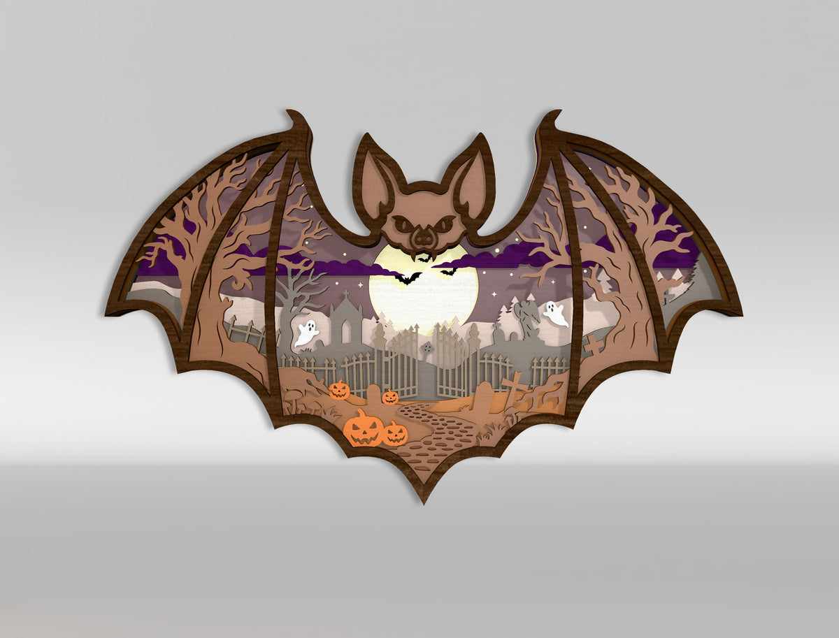 Halloween Haunted House Multilayer SVG Bundle 12 Designs for xTool Glowforge LightBurn