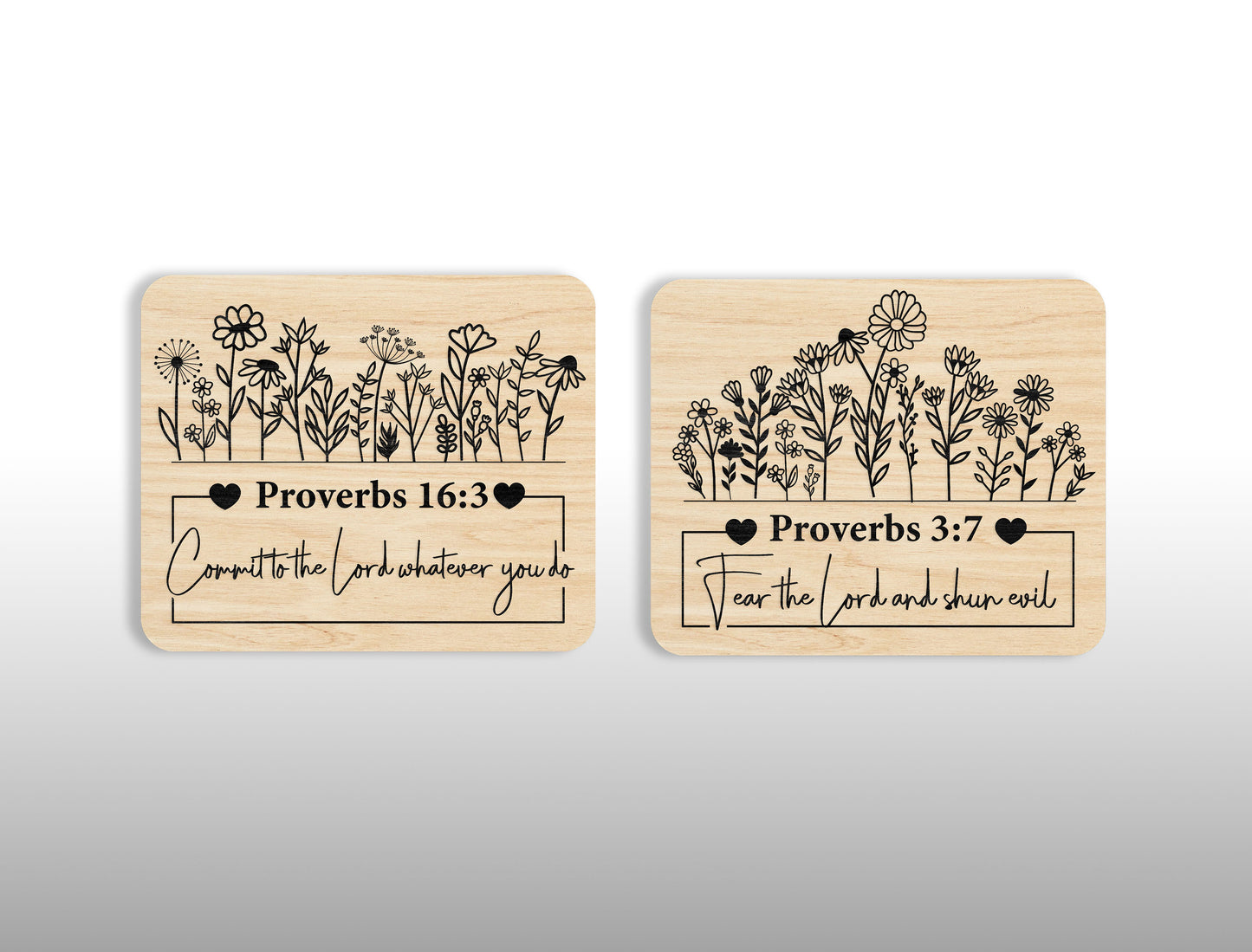Inspirational Bible Verse Fridge Magnet SVG Bundle for Glowforge and xTool