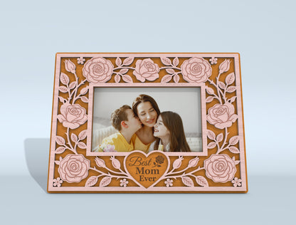 Intricate Pattern Photo Frame SVG Bundle Mother's Day for Glowforge