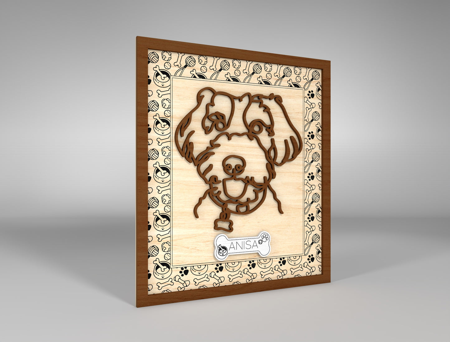 Dog Breed Line Art Stand SVG Bundle for Glowforge and xTool