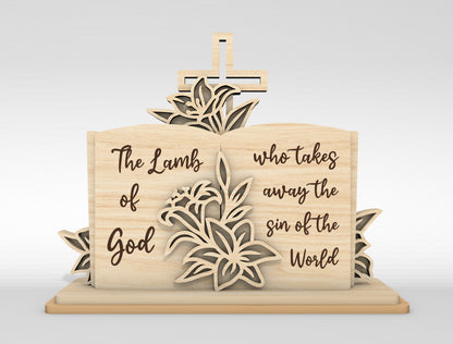 6 Easter Religious He Is Risen SVG Laser Cut Files for Glowforge and xTool