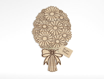 Floral Bouquet Engraving SVG Bundle Hand Drawn for Glowforge