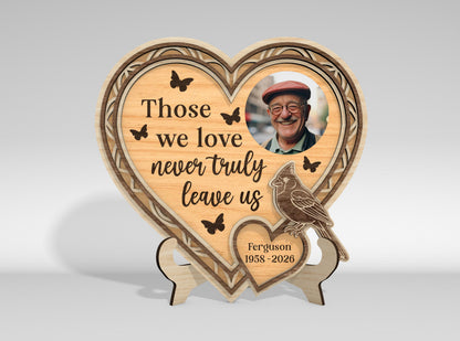 Memorial Tabletop Sign SVG Bundle Photo Frame Laser Cut File for LightBurn