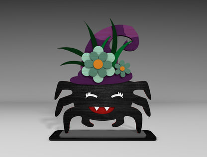 Halloween Cute Spider SVG Bundle for xTool LightBurn Glowforge 3 Designs