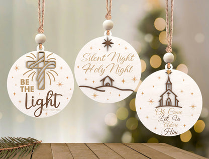 Christian Christmas Ornament SVG Bundle 3