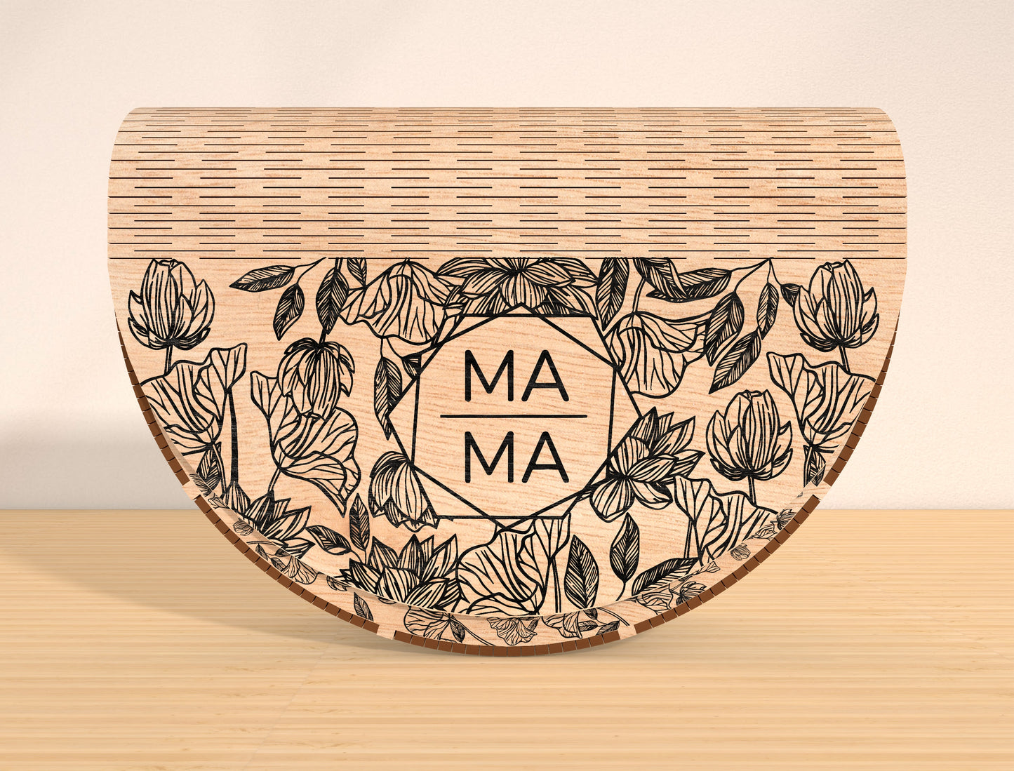 Mother's Day Floral Wooden Chest SVG Bundle for Glowforge and xTool