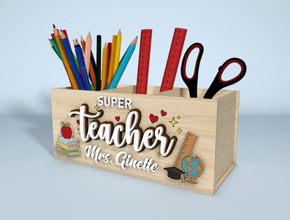 Personalized en Holder SVG Bundle for Glowforge and xTool