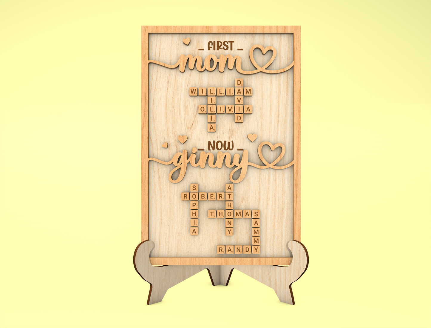 Baby Birth Stats Name Sign SVG Bundle for Glowforge and xTool