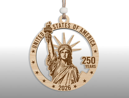 USA 250th Anniversary Ornament SVG Bundle for Glowforge