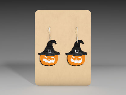 Halloween Stud Earrings SVG Bundle 9 Designs for LightBurn Glowforge xTool