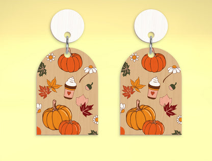 Fall Arch Earring SVG Bundle for Glowforge xTool LightBurn 5 Designs