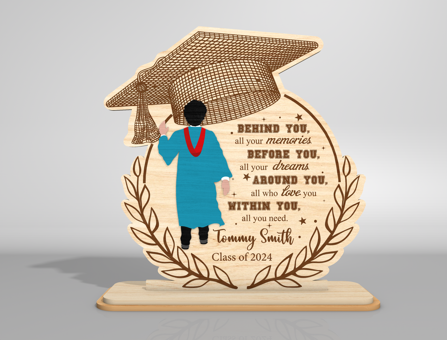Personalized Graduation Boy Sign SVG for xTool and LightBurn