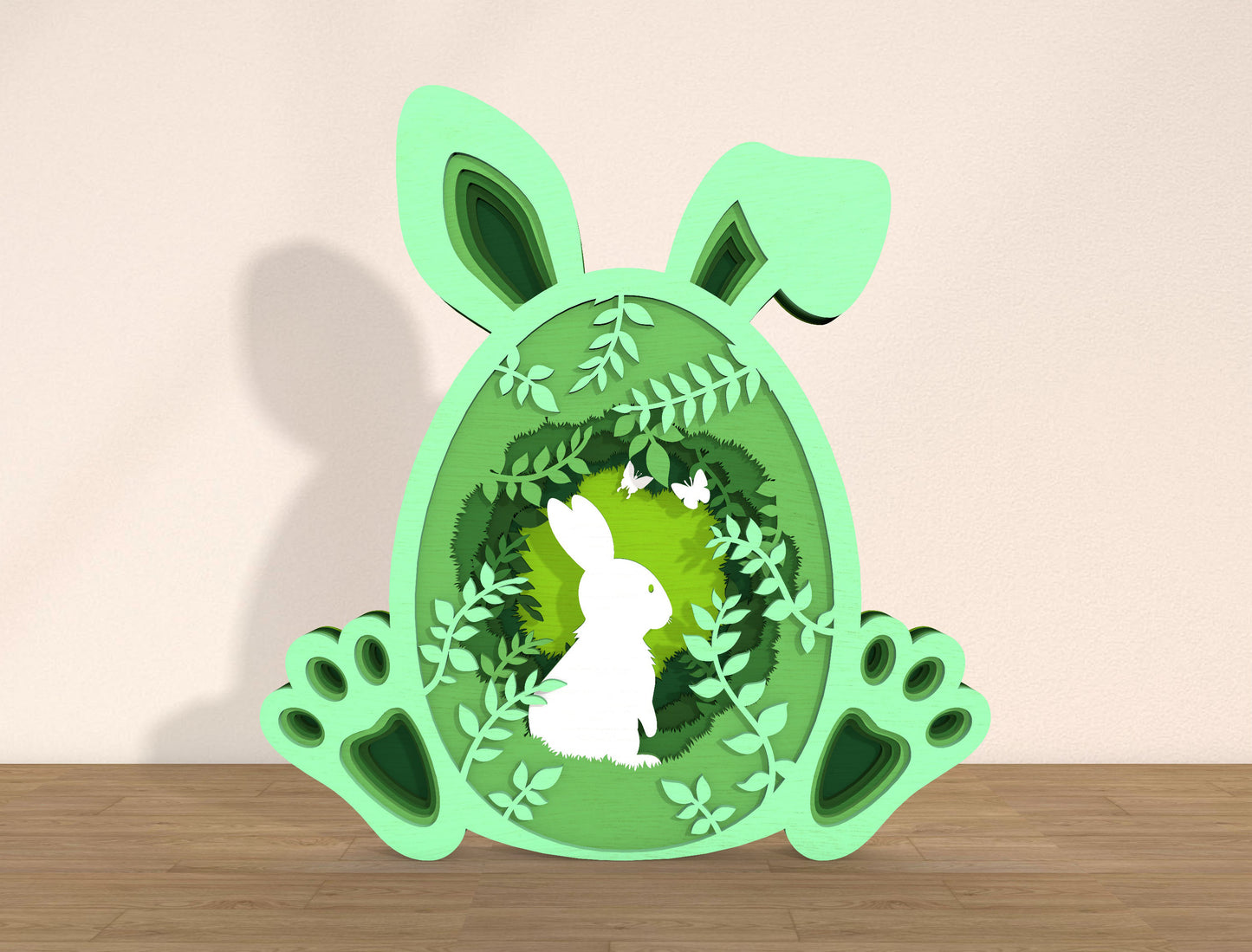 Multilayer Bunny Forest Happy Easter SVG Bundle for LightBurn and xTool