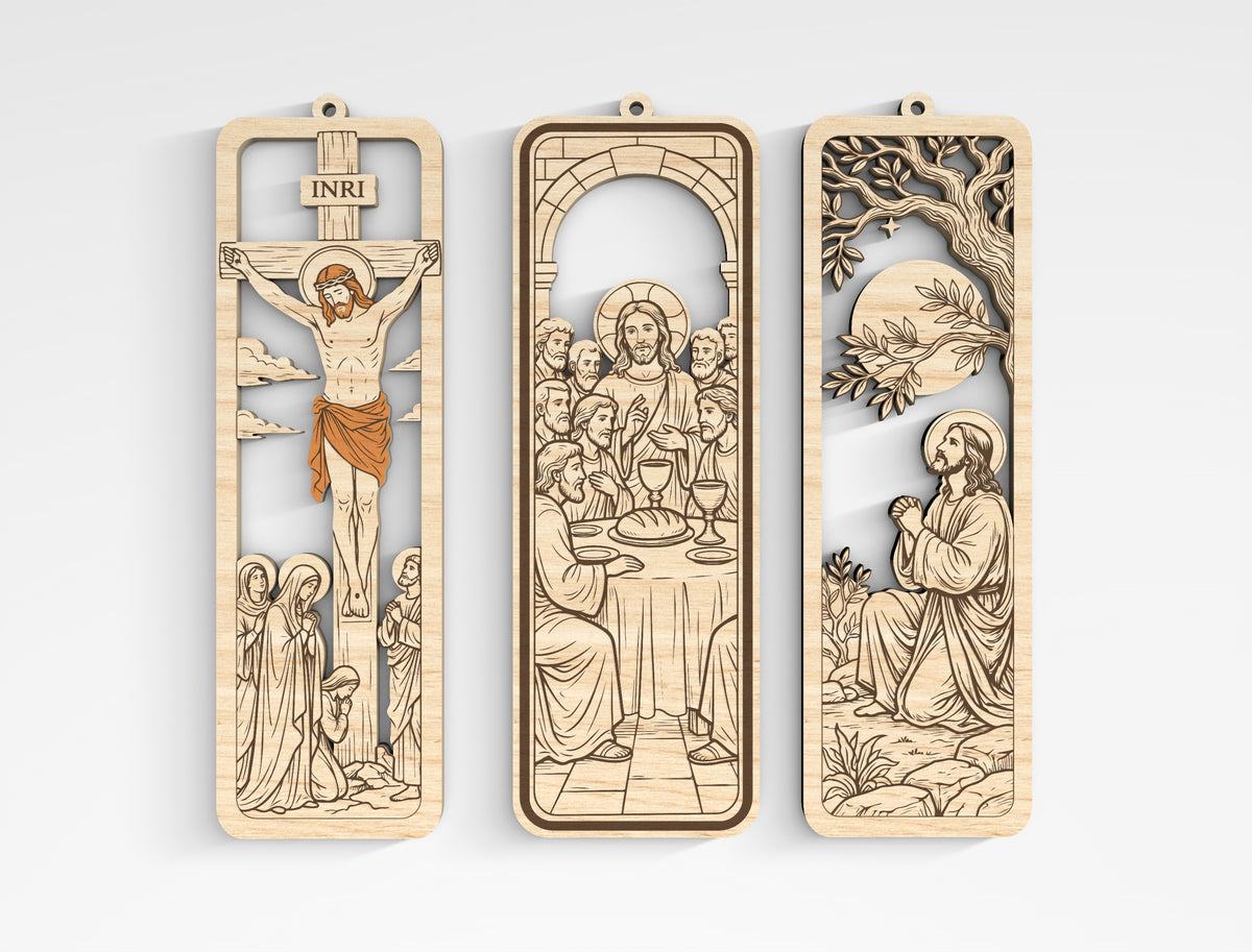 Christian Wooden Bookmark SVG Bible Laser Cut File