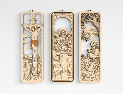 Christian Wooden Bookmark SVG Bible Laser Cut File