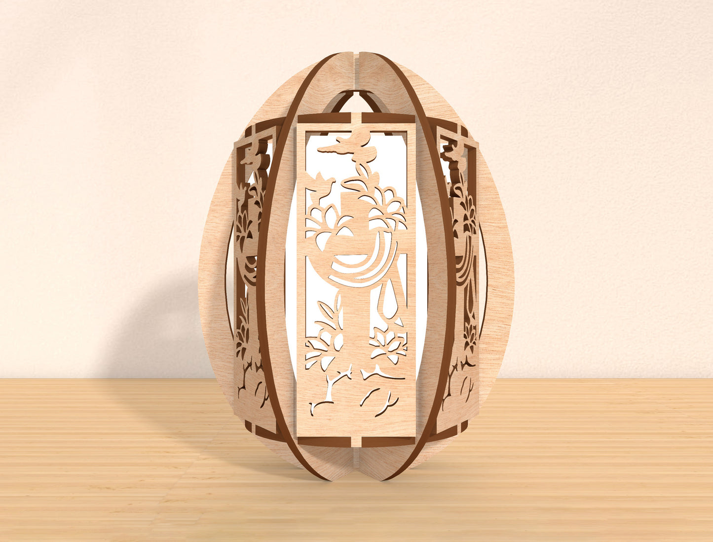 Easter Egg Lantern SVG Bundle Decorative Egg 5 Designs for Glowforge and xTool