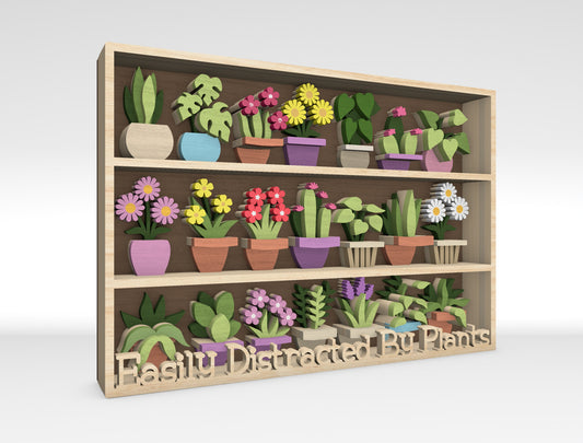 Multilayer Plant Shelf SVG Bundle for xTool and Glowforge