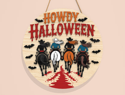 Howdy Halloween SVG Bundle Laser Cut File | 6 Western Halloween Designs | Funny Cowboy Decor | Glowforge, xTool, LightBurn, etc.