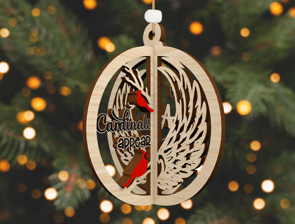 3D Split Memorial Ornament SVG Bundle for Glowforge and LightBurn