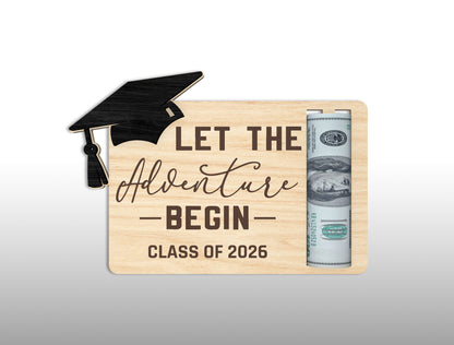 Graduation Money Holder SVG Bundle | Wooden Cash Gift Card Laser Cut File | Glowforge xTool LightBurn Ready