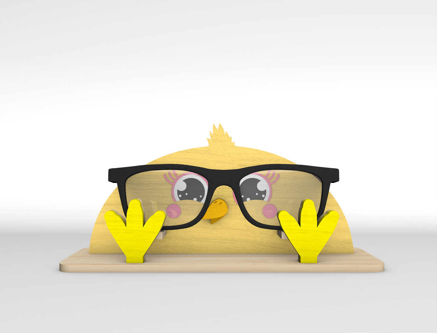 Easter Bunny Glasses Holder SVG Bundle Wooden Desk 5 Designs for LightBurn