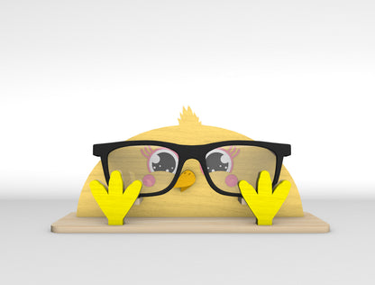 Easter Bunny Glasses Holder SVG Bundle Wooden Desk 5 Designs for LightBurn