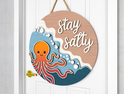 Hello Beach Door Hanger SVG Bundle for Glowforge