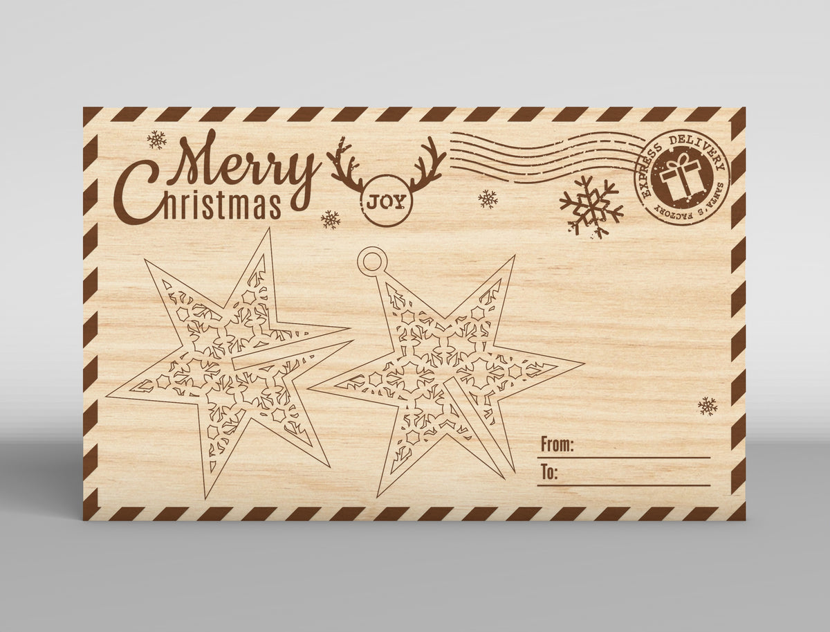 Christmas Gift Card Holder SVG Bundle 16 Laser Cut Designs