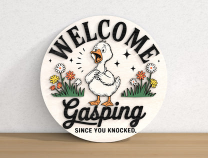 Funny Door Sign SVG Bundle 9 Layered Round Signs