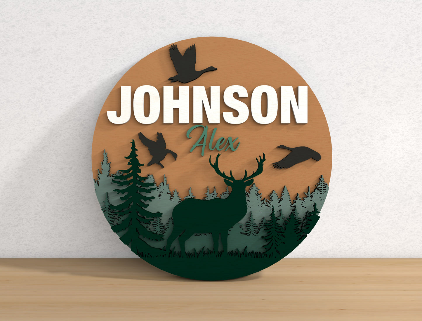 Woodland Nursery Sign SVG File for LightBurn and Glowforge