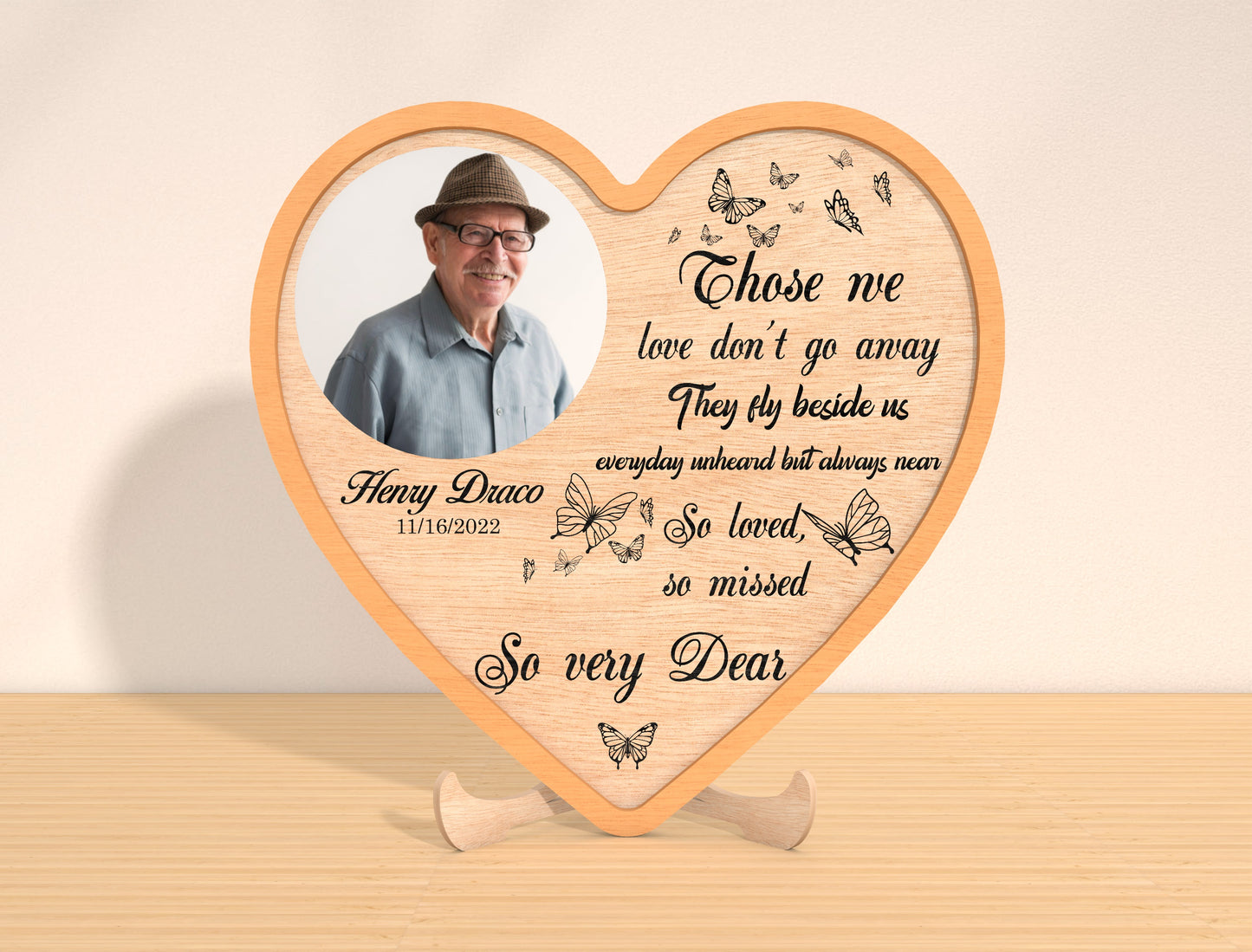 Heart Photo Memorial Plaque SVG Laser Cut File for xTool