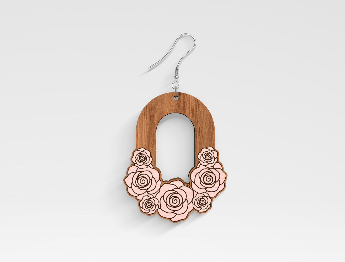 Floral Arch Earring SVG Bundle for Glowforge and LightBurn