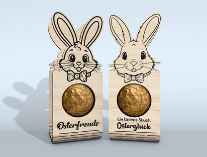 Easter Bunny Chocolate Holder SVG Bundle 18 Designs for Glowforge