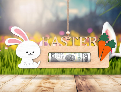 Easter Bunny Money Holder SVG Cash Holder Gift for xTool and Glowforge