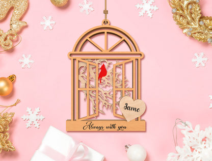 Memorial Window Ornament SVG Laser Cut File for Glowforge