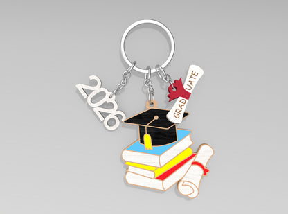 Graduation Keychain SVG Bundle for Glowforge and xTool