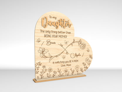 Personalized To My Daughter Birth Month Flower SVG Bundle for Glowforge and xTool