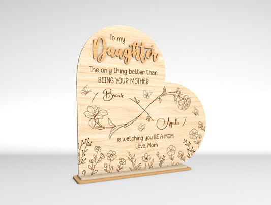 Personalized To My Daughter Birth Month Flower SVG Bundle for Glowforge and xTool