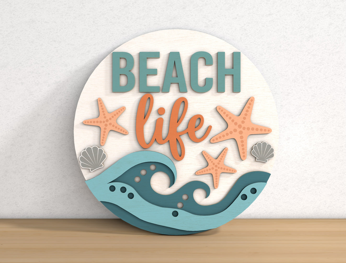 Beach Theme Sign SVG Bundle with 8 Summer Door Hanger Designs